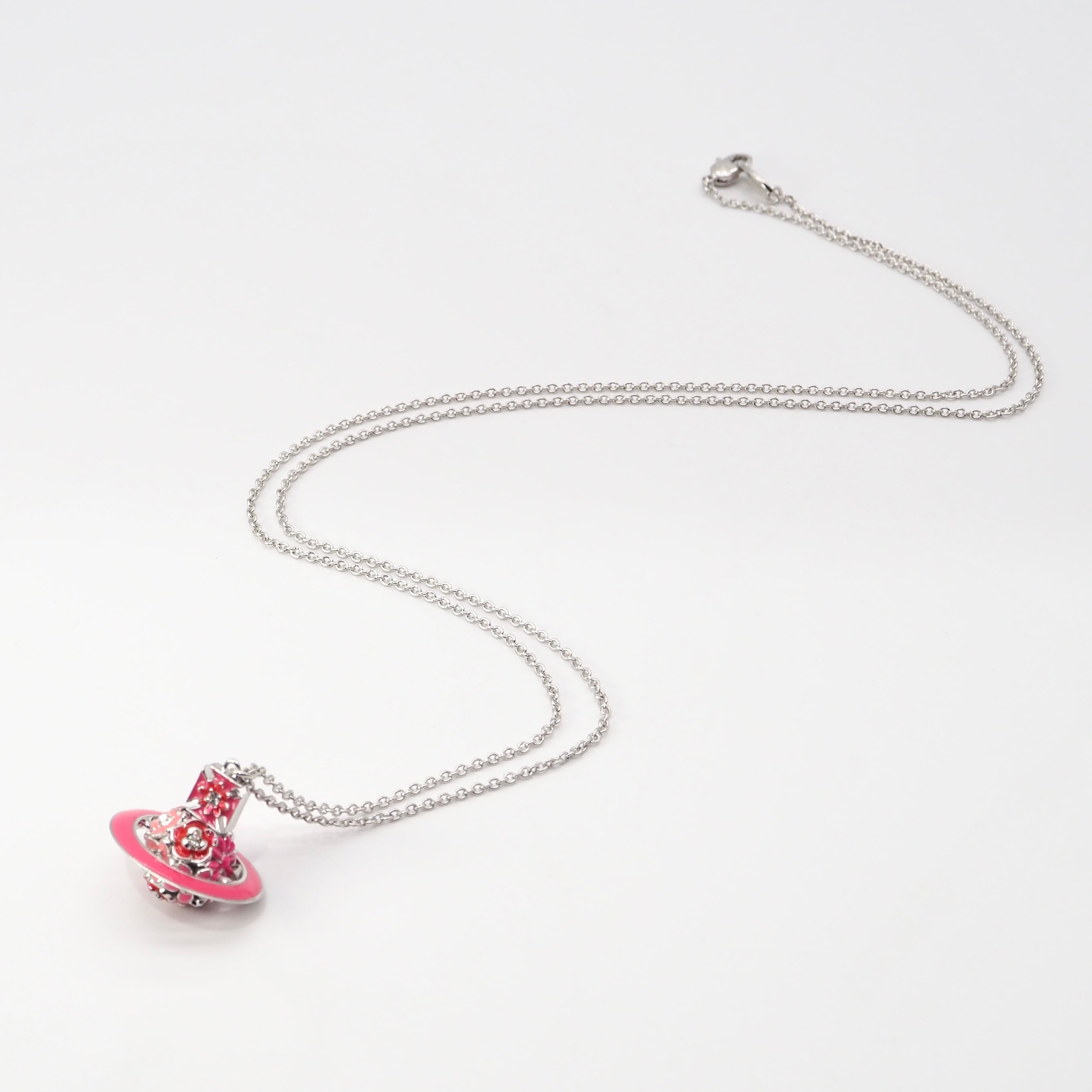 ヴィヴィアン　フラワー　ネックレス Vivienne Westwood フラワーオーブ ネックレス シルバー ヴィヴィアン