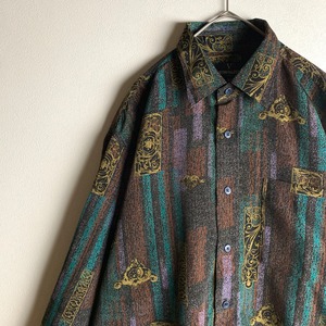 ~"long sleeve shirt" allover pattern~