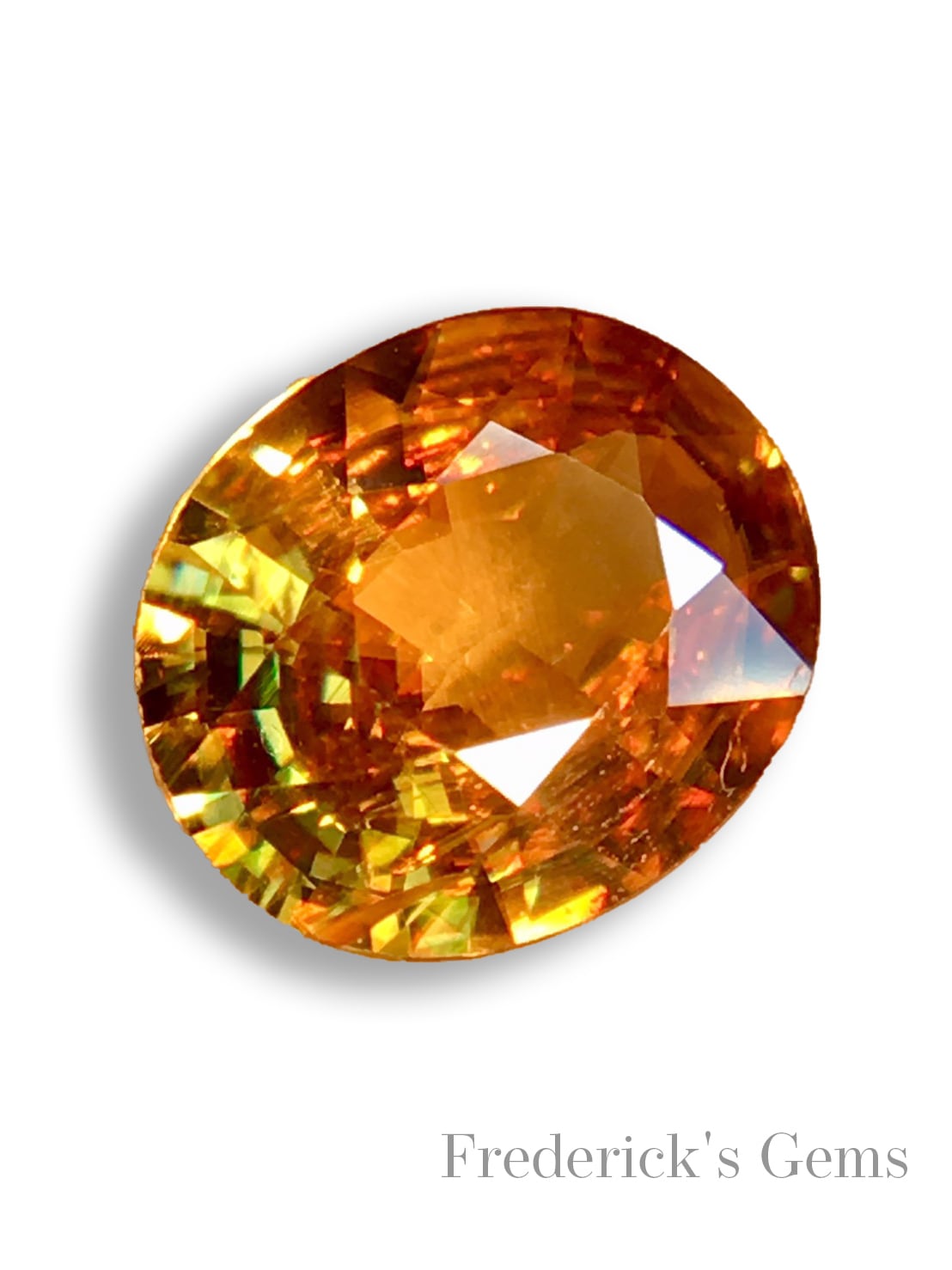 贅沢な虹色の煌めき 0.9ct UP 天然 スフェーン ルース | Frederick's