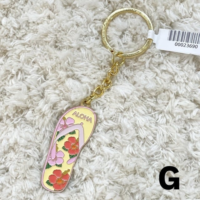 SoHa Living】キーホルダー キーチェーン プルメリア モンステラ