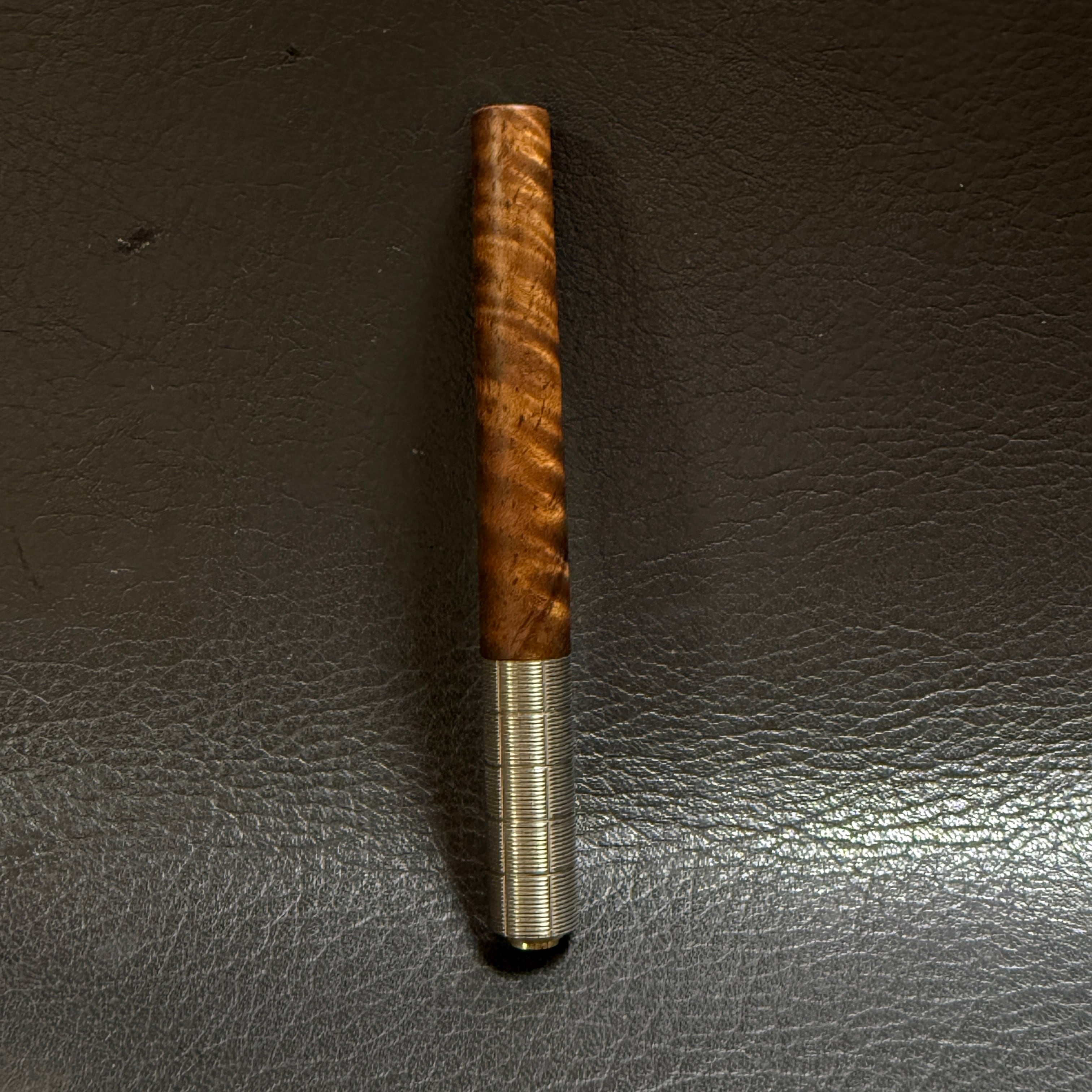 126屋久杉虎杢 木製シャーペン 強低重心テーパー 真鍮 | handwood
