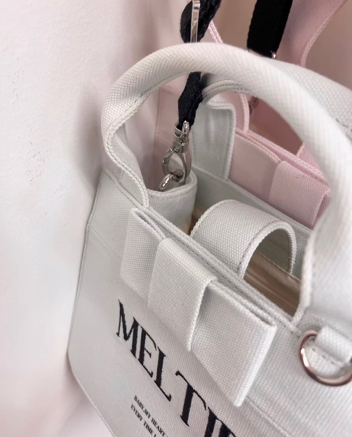 【New color】ribbon canvas tote bag〈SMALL〉