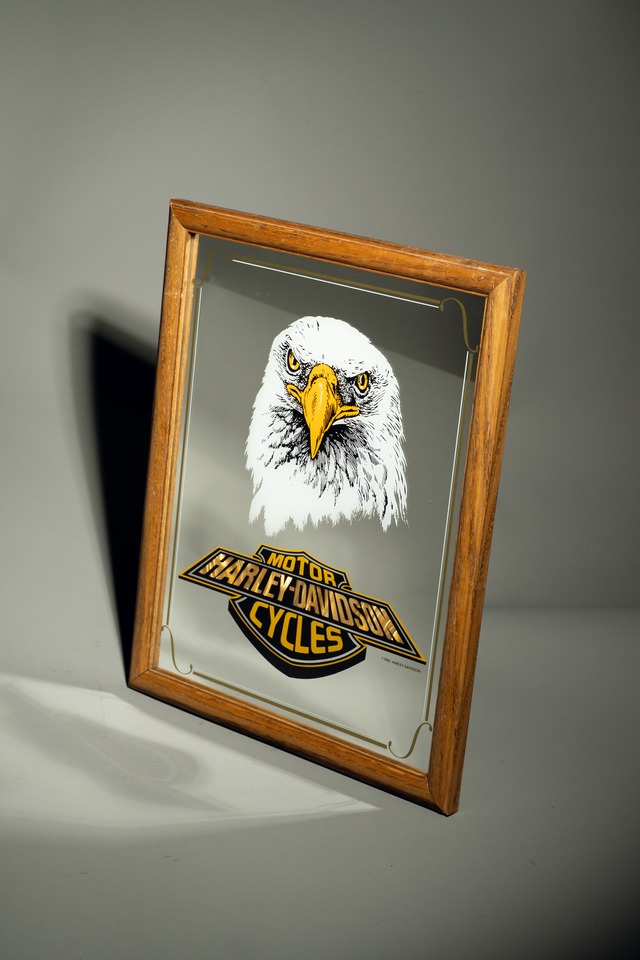 80s Official Harley Davidson Vintage Mirror Sign