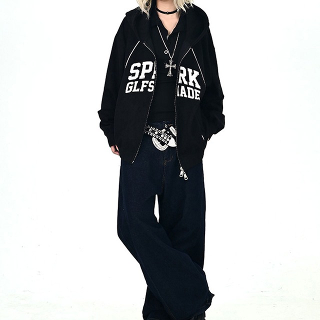 スパークロゴジップパーカー 2col   R01032