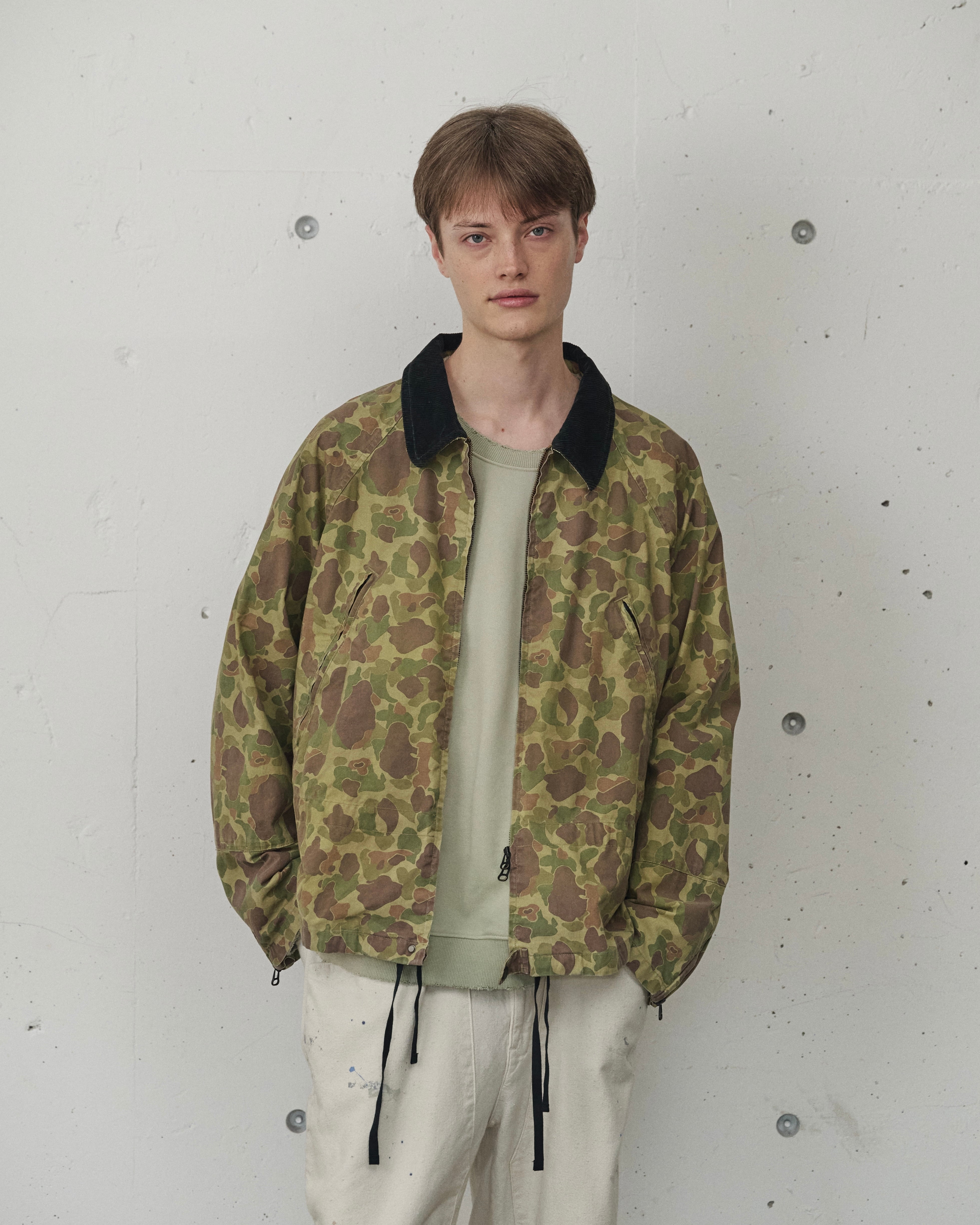 ANCELLM / CAMO ZIPUP JACKET (DUCK HUNTER CAMO) | THE MODERN AGE