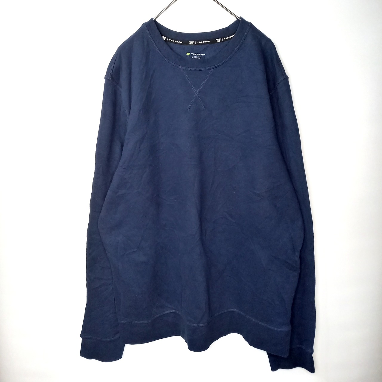 TEK GEAR　クルーネック　スウェット　トレーナー　無地　ガゼット　M