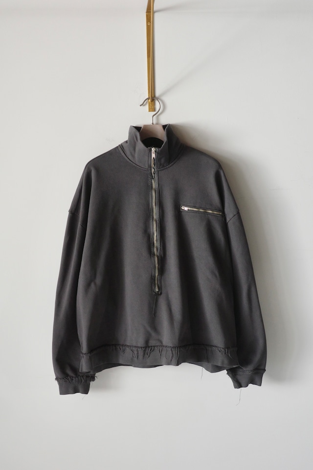 Camiel Fortgens【HALF-ZIP SWEAT  -DARK GRAY- 】
