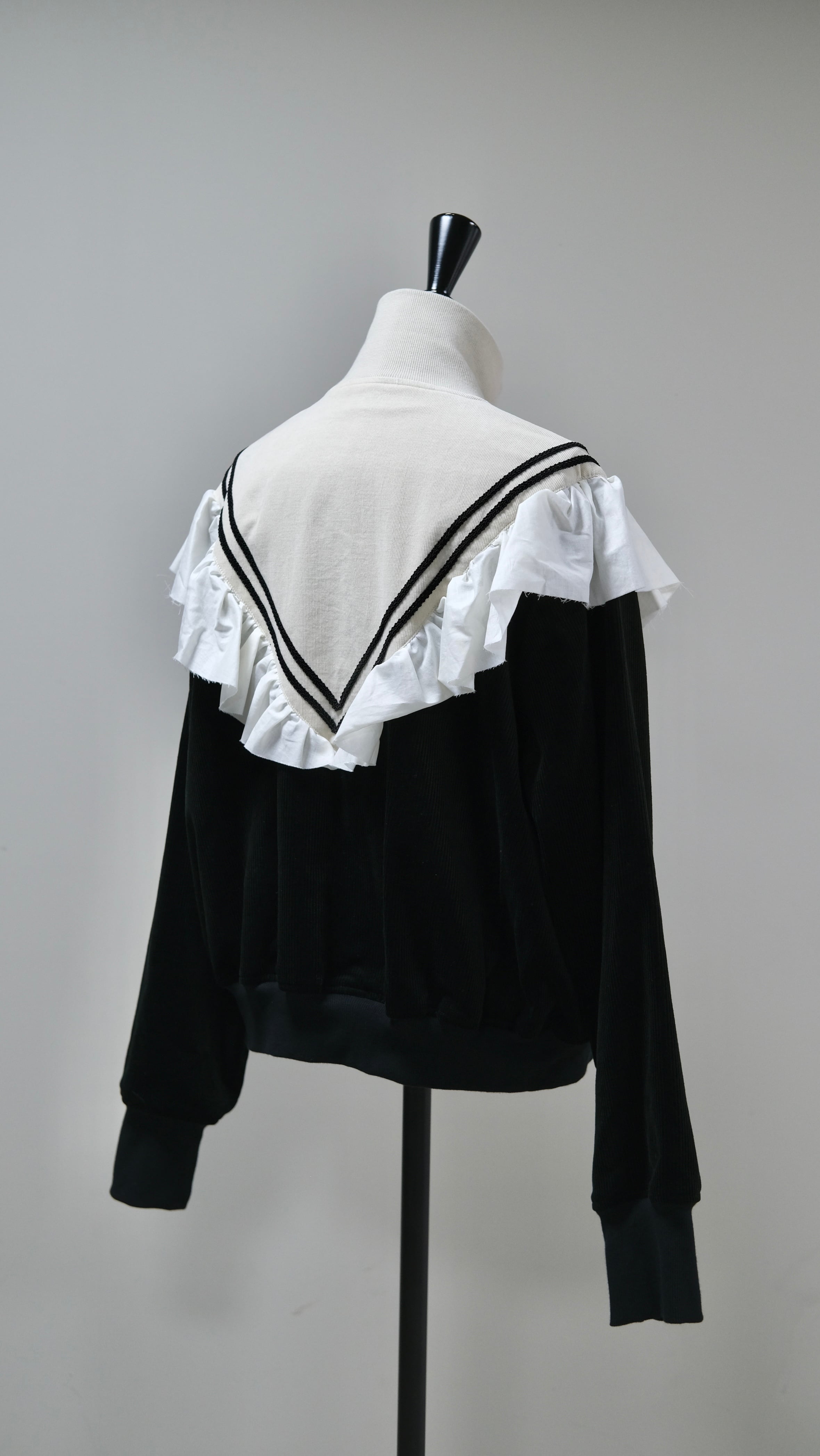 tanakadaisuke タナカダイスケ　 フリル付きジャケット ブルゾン タナカダイスケ| frill corduroy track jacket – tanakadaisuke
