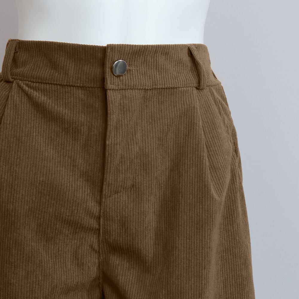 コーデュロイ ショートパンツ レディース 春秋冬 韓国 おしゃれ 大人 かわいい カジュアル ゆったり ハイウエスト Aライン 美脚 大人可愛い 大人女子