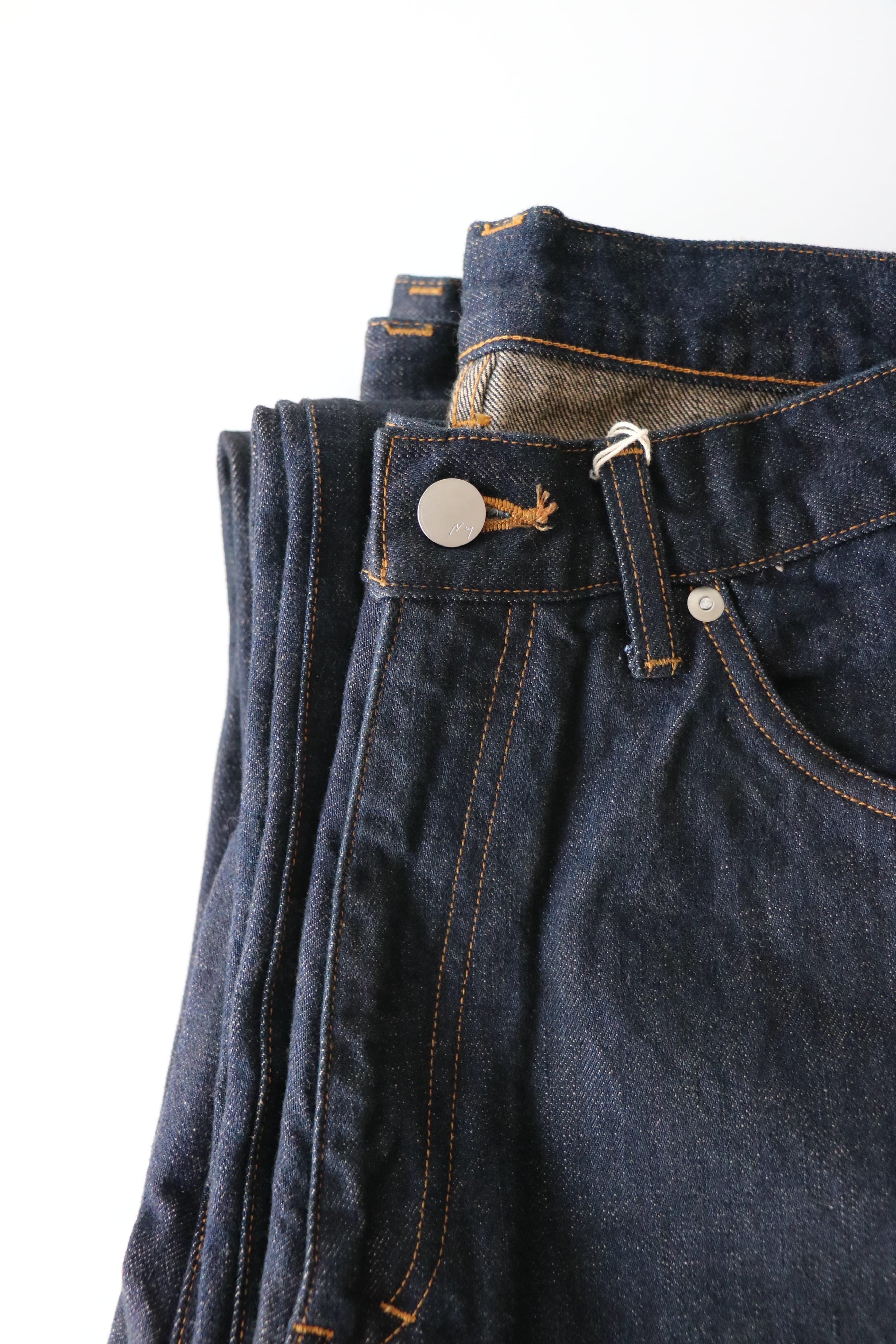 ANCELLM #01 ワンウォッシュ ストレートデニムパンツ Ancellm -#08 SELVEDGE MIDDLE STRAIGHT 5P DENIM PANTS OW- / ANC-#08
