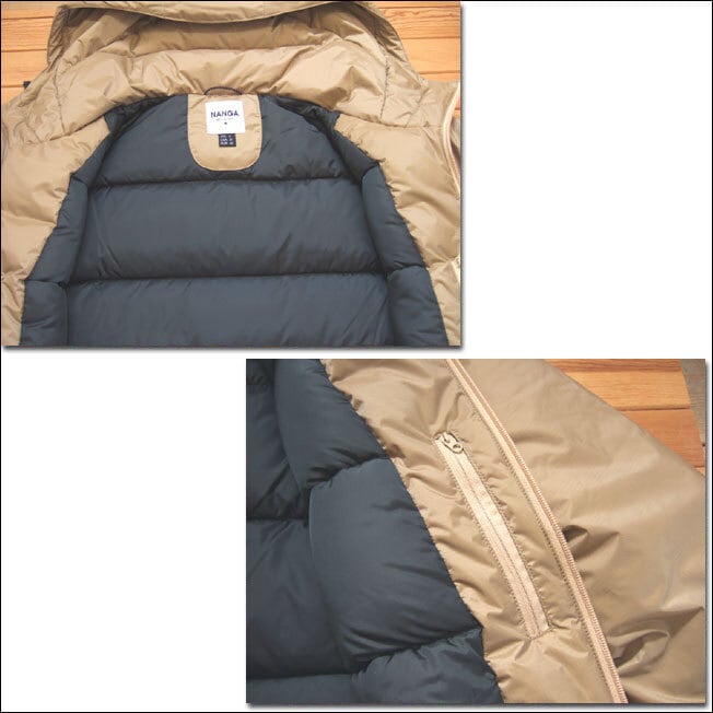 NANGA ナンガ オーロラダウンジャケット AURORA DOWN JACKET ベージュ オーロラテックス ヨーロピアンダックダウン 登山  アウトドア 防水 MadeinJAPAN 日本製 滋賀