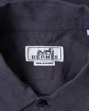 〈Hermès〉Linen Short Sleeves Shirt