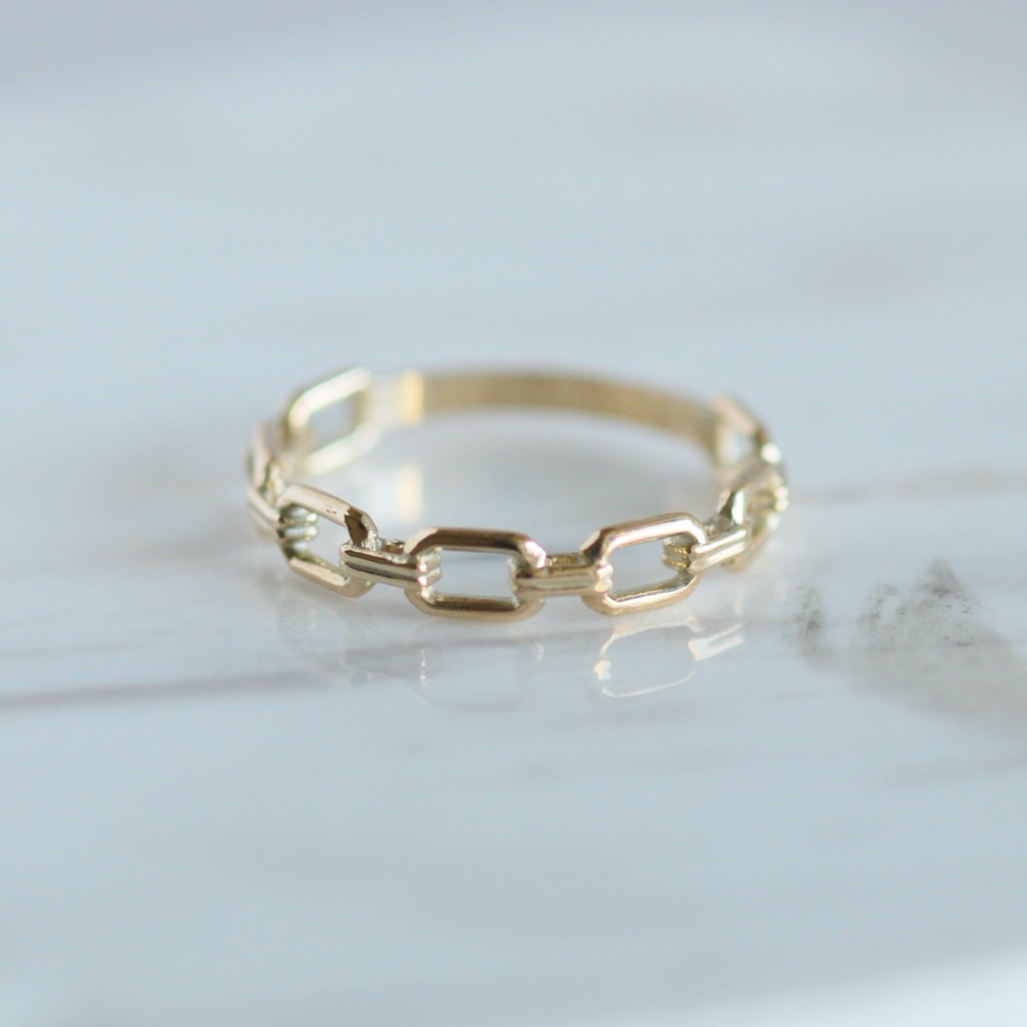 チェーンモチーフ リング / K10YG【受注製作】 | DoubleMoon jewelry