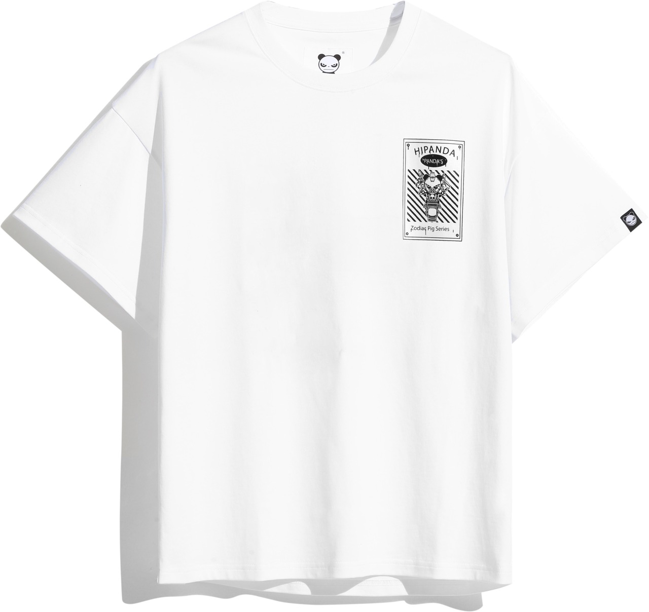 SALE【HIPANDA ハイパンダ】メンズ  リフレクタープリントプリント Tシャツ MEN'S REFLECTOR TEE / WHITE・BLACK