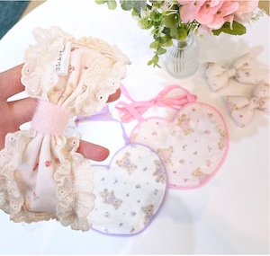 即納【prettydangdang】teddy bear bustier    ( pink.puple)