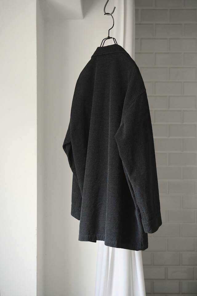 Cale / Stone Washed Corduroy Jacket (Charcoal)