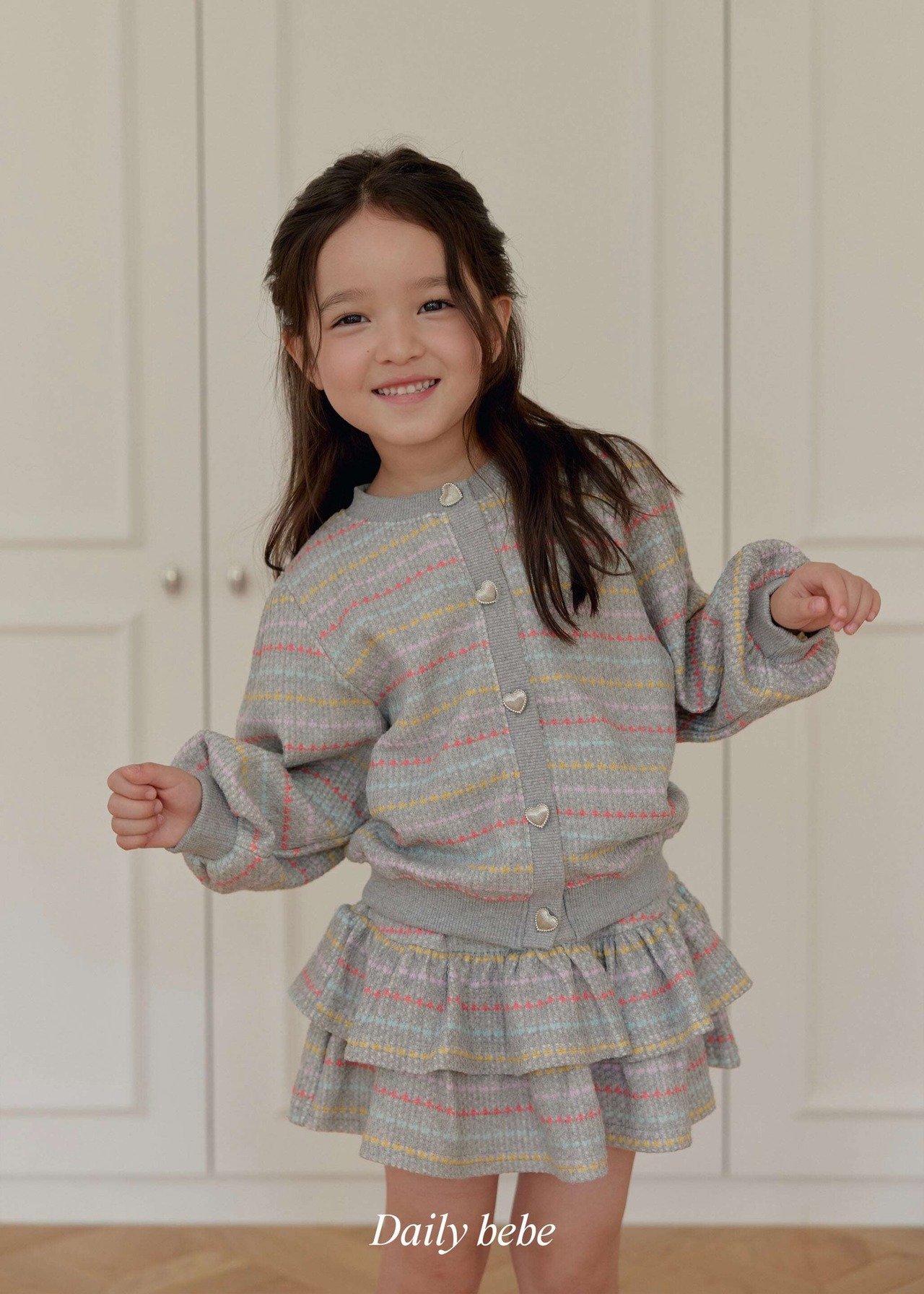 【取寄】Dailybebe コットンキャンディセットアップ｜秋服｜韓国子供服｜26/AT