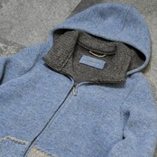 embroidery design wool zip up foodie