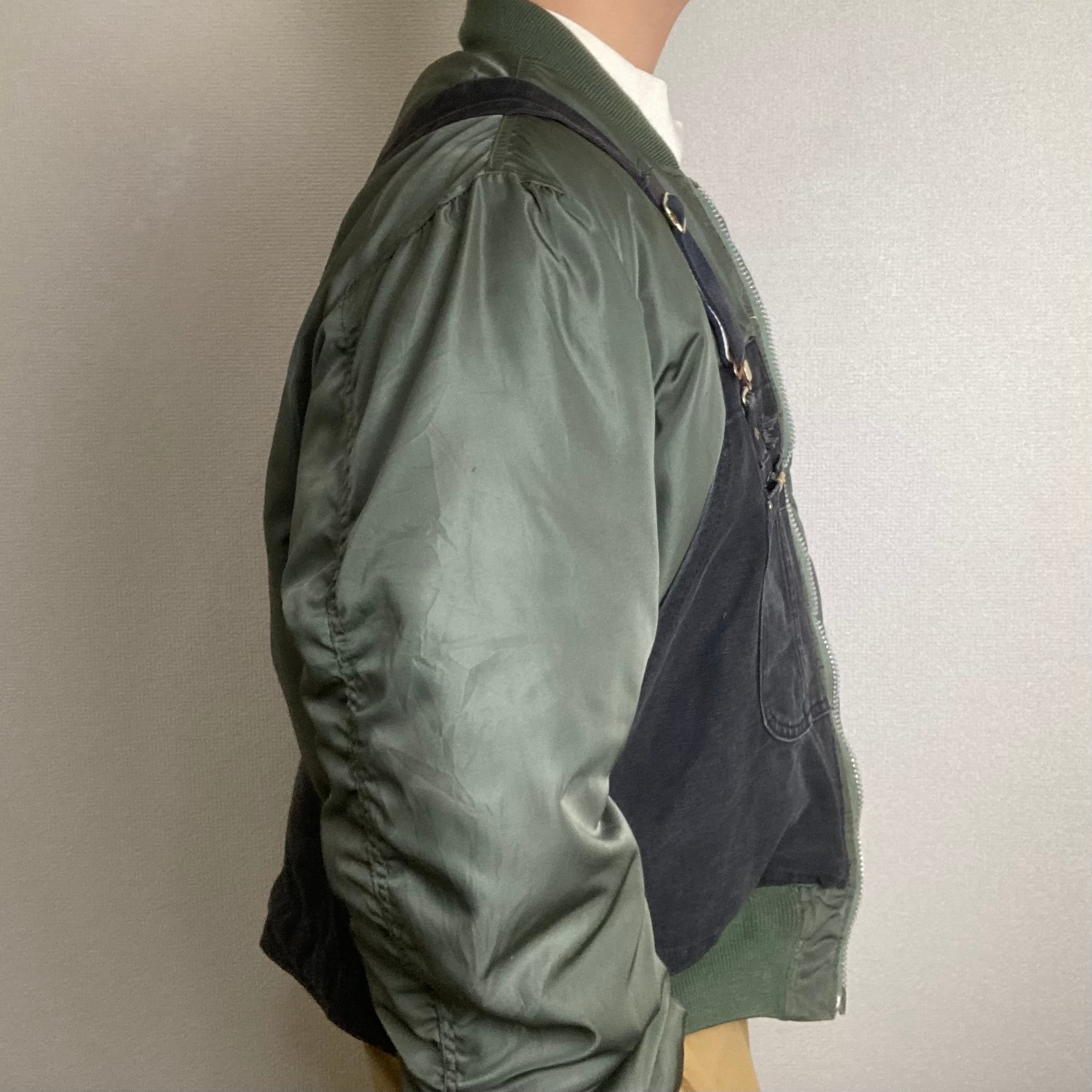 【リメイク】Carhartt Overall × Military MA-1