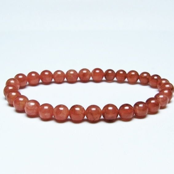 インカローズ ブレスレット 6mm メール便可 一点物 111-51217