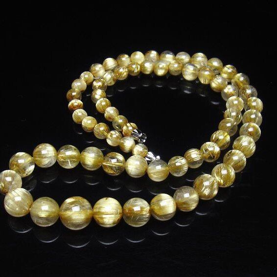 タイチンルチルクォーツ ネックレス 一点物 199-282