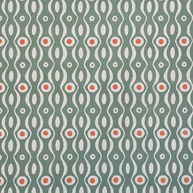 装飾紙 CAMBRIDGE 英国製ペーパーPER TEAL 約50x70cm