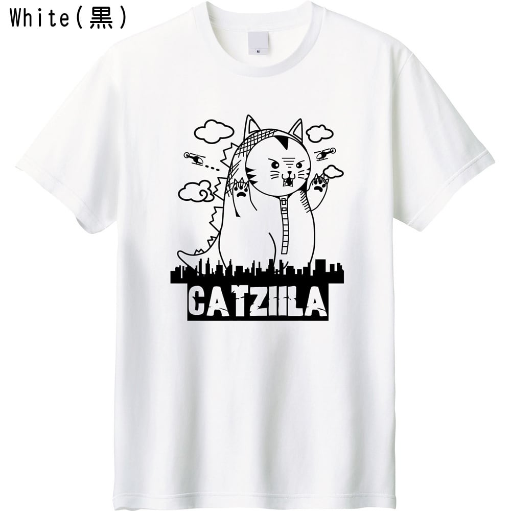 未使用 Tシャツ XLサイズ hide キギノビル コラボ ステッカー付き 猫 怪獣 Tシャツ 【着ぐるみ デザイン】 おもしろ ユニセックス / 特撮