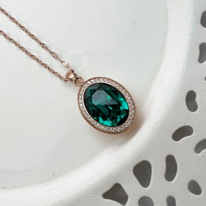 ネックレス TIVOLA deluxe  (RG) emerald【403550】