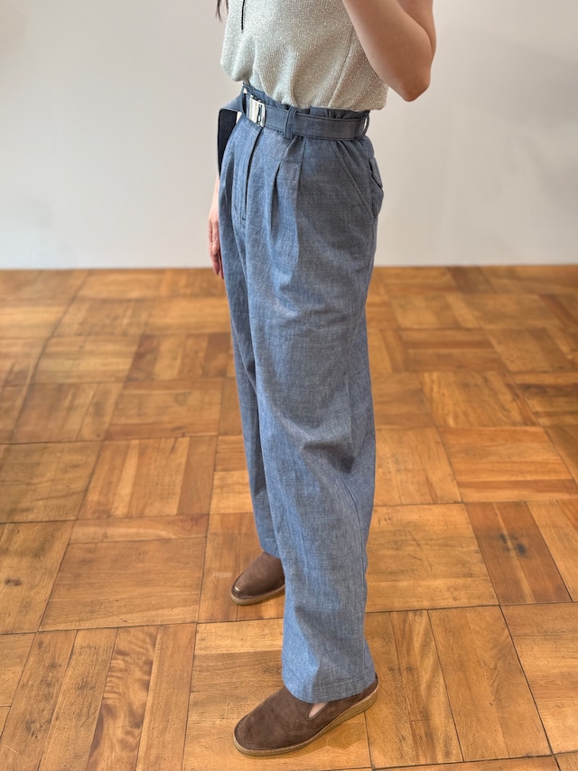 jonnlynx/JL226-PT845 gachya belt denim pants indigo