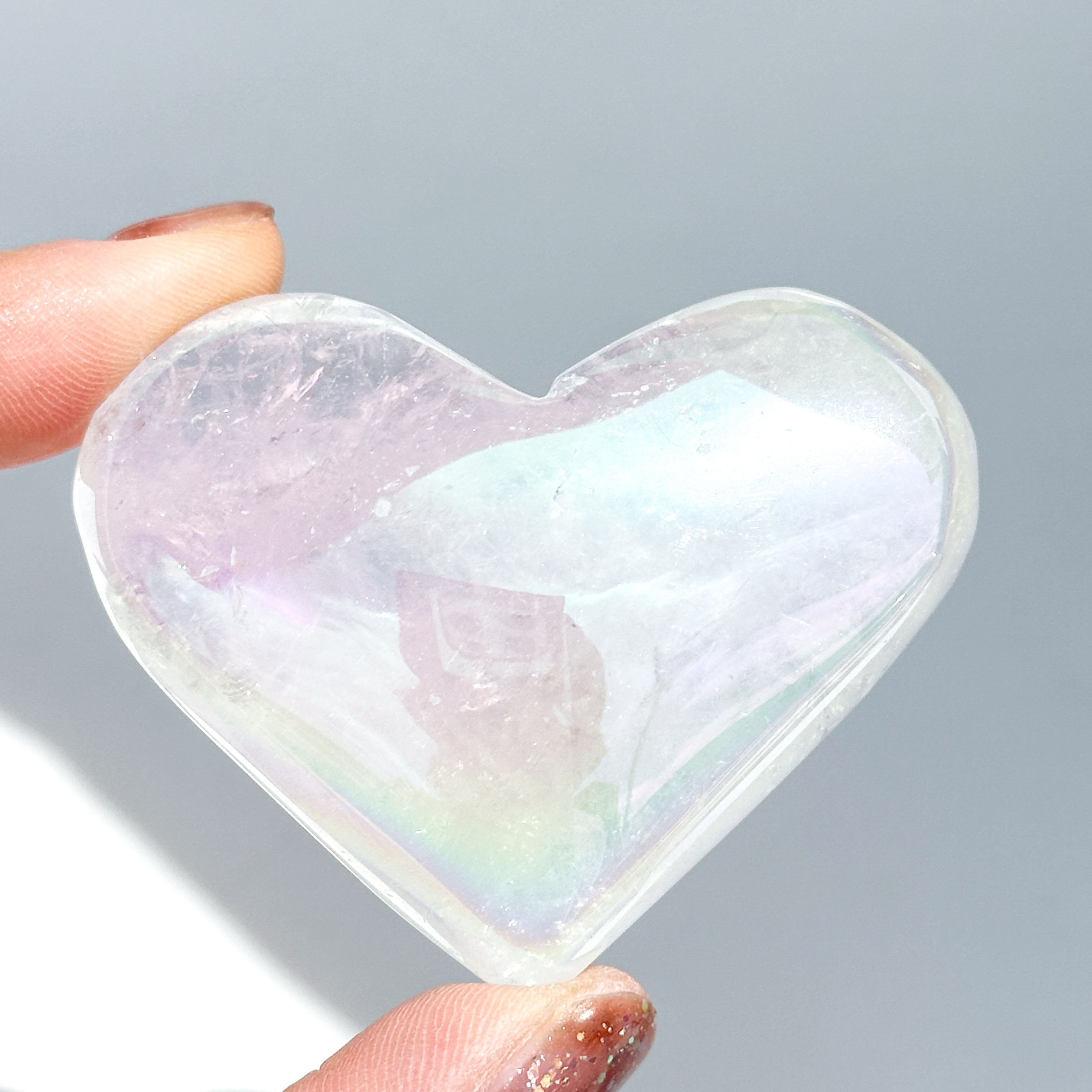 エンジェルオーラクォーツ ハート62♡ Angel Aura Quartz ♡天然石