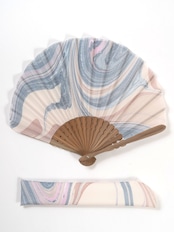 墨流し扇子〈和三盆〉扇子袋付き