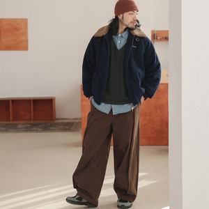 ボリュームタック・ワイドトラウザーズ N3490