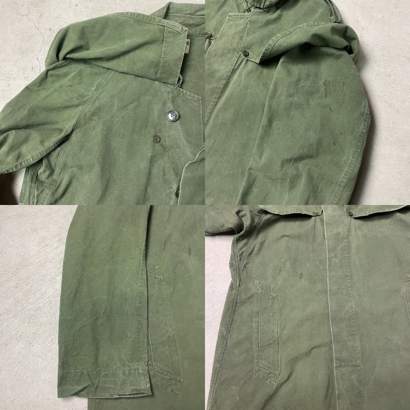 50〜60年代 フランス軍 フロックコート レインコート メンズL相当 古着