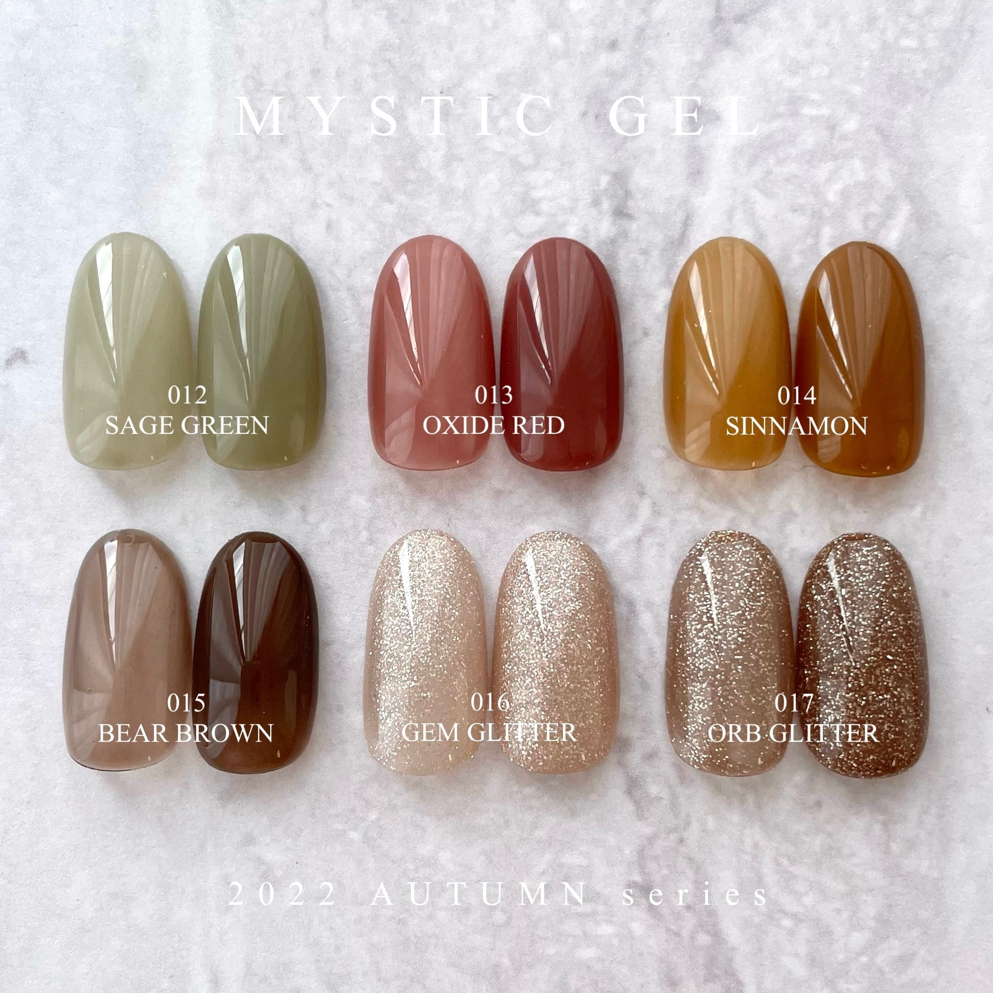 MYSTIC JO.】MYSTIC GEL 012〜017 / セット | J.O.NAILS STORE