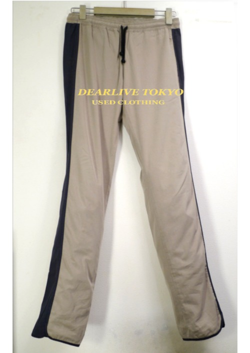 レア◆DRIES VAN NOTEN ドリスヴァンノッテン 側章 サイドライン ストレッチ混 イージー ジョガー パンツ 44 BG◆ 合わせやすい希少モデル♪