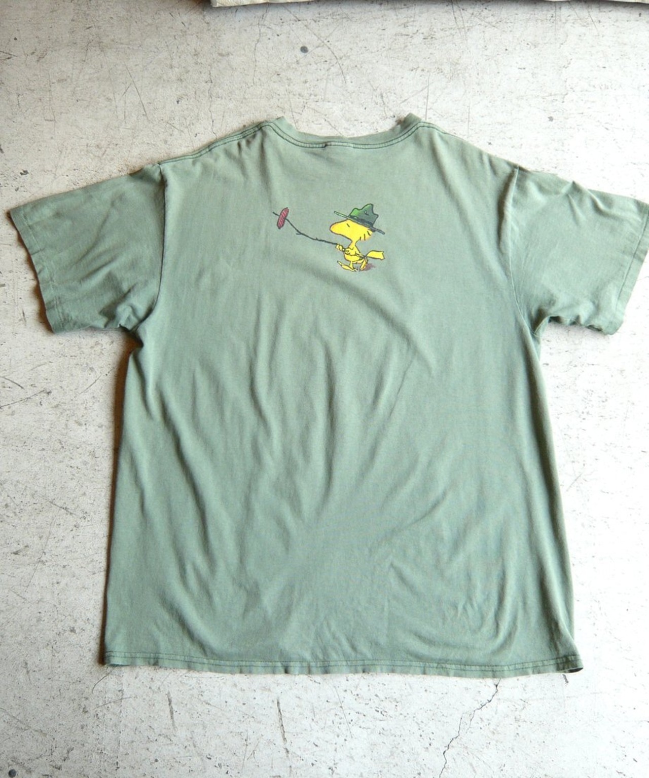 90s WOODSTOCK HAPPY CAMPER Tシャツ スヌーピー