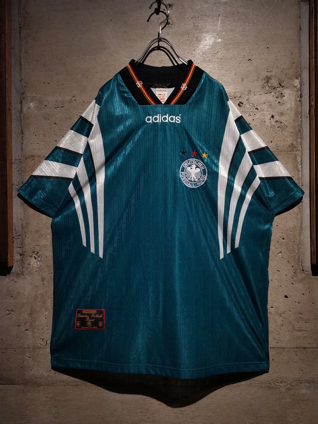 【Caka】"adidas" 80〜90's "DEUTSCHER FUSSBALL BUND" Loose S/S Football Game Shirt