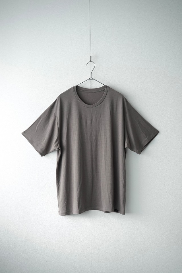 Super140s W/Wool Jersey / S140 Wool Tee (CHEST NUT)