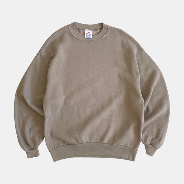 USED 80's JERZEES crewneck sweat - sand