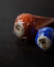 三角だるま　起き上がり小法師　箱付　/　新潟