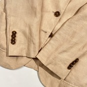 リネン100% Brooks Brothers 346 ブルックスブラザーズ MILANO FIT ジャケット 6/ベージュ系 レディース