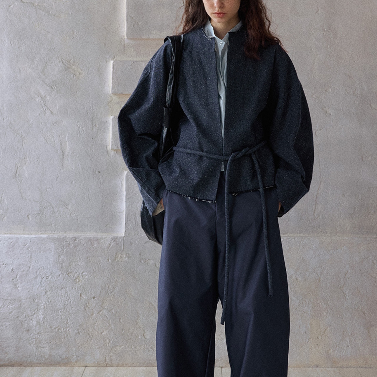 Fringe Detail Denim Jacket T3620