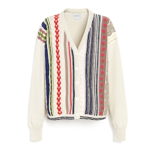 BARRIE VIBRANT STRIPES CARDIGAN MULTI