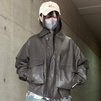 PUレザーブルゾン　300403  アウター  メンズ  レディース  ユニセックス