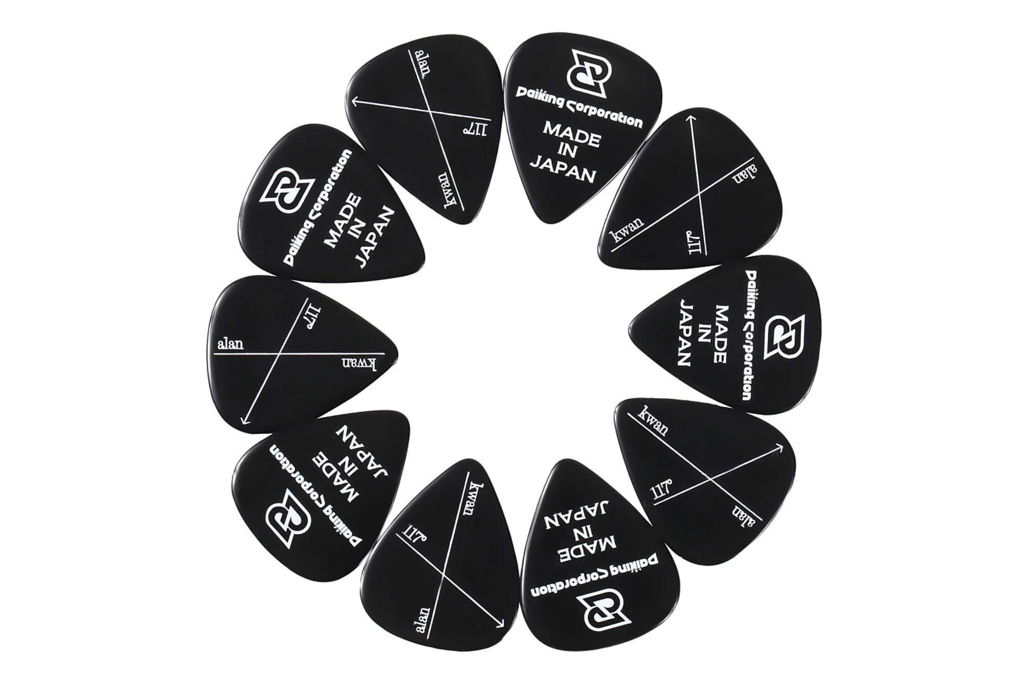 PENGUIN RESEARCH ピック Daikingミュージシャンピック Alan Kwan モデルBK1.5mm10枚パック