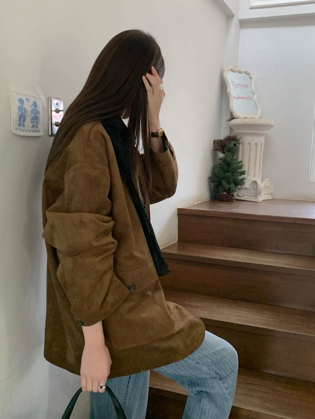 (予約) signature / House suede jacket 2color