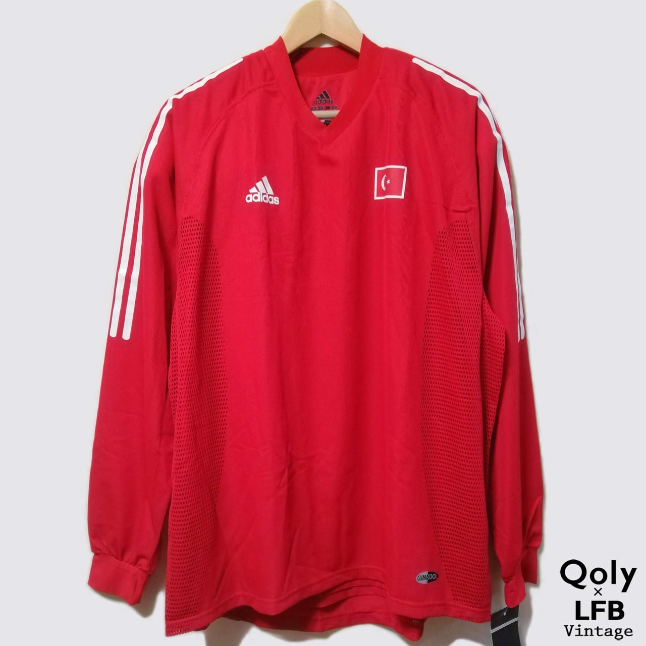 トルコ代表 2002 adidas 選手用 ホーム（アウェイ）長袖 ユニフォーム