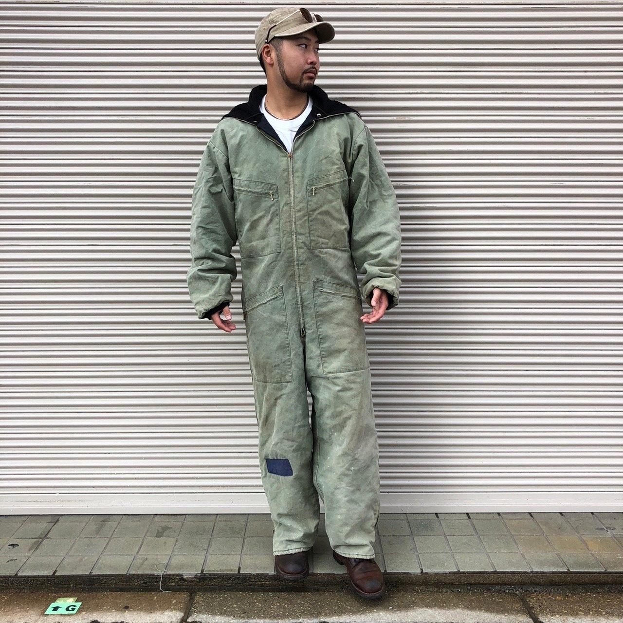 希少 90s カナダ製 CODET フライトスーツ パーカー つなぎ 
