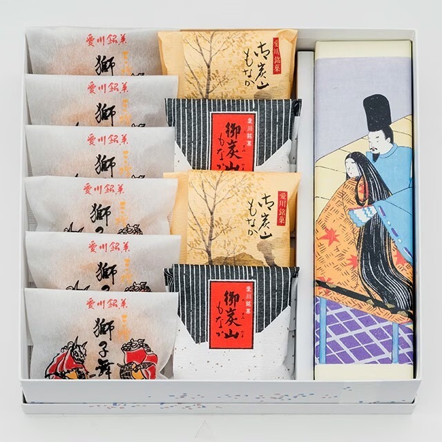 【豪華詰め合わせ】神奈川県指定銘菓『雪月花(ようかん)1本』+『御炭山もなか4個』+『獅子舞6個』の詰め合わせ 画像