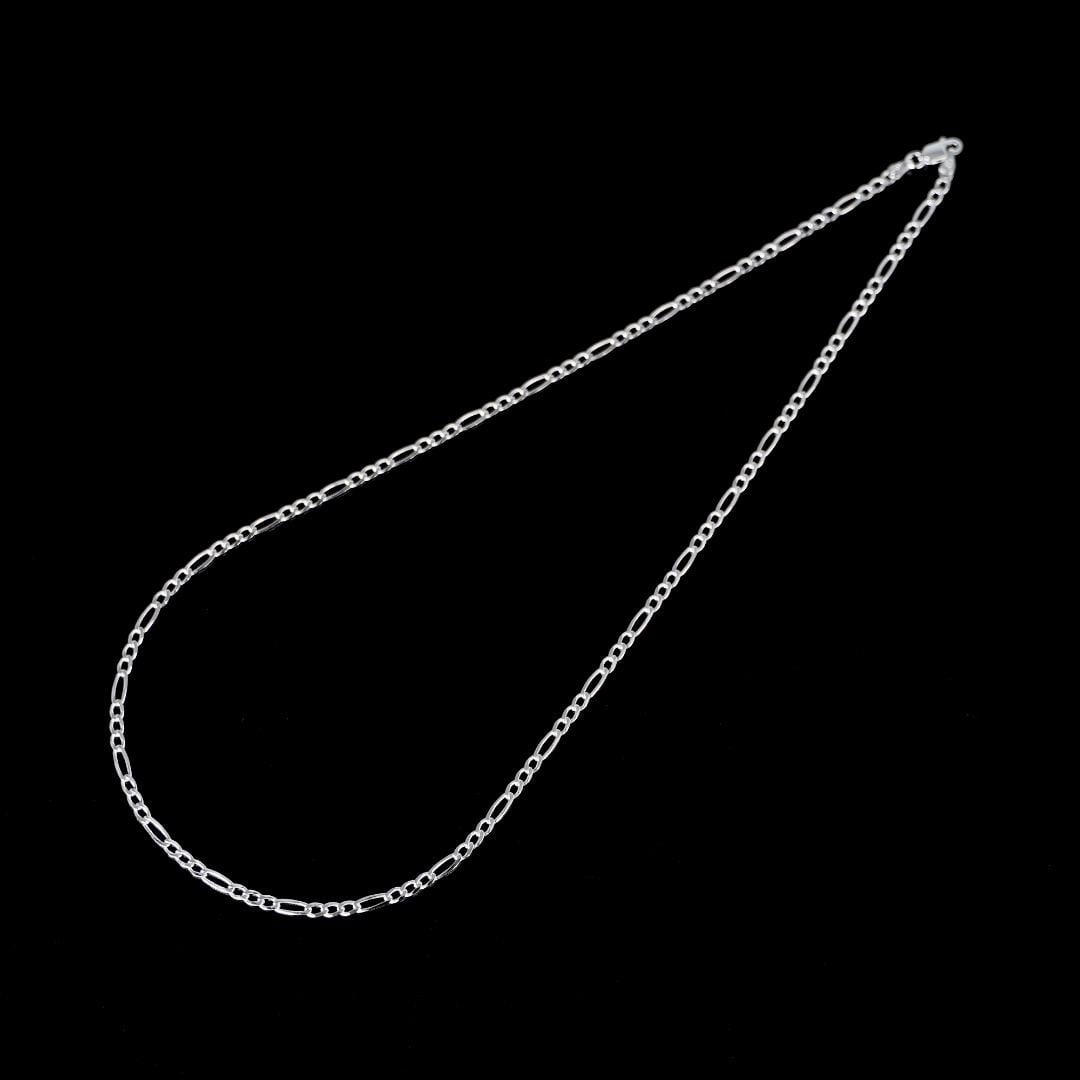 シルバー925 フィガロ ネックレス イタリアンチェーン 50cm N50C49 | fuufu